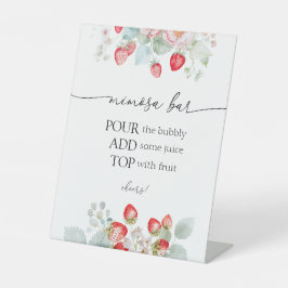 Expositor En L Rótulo Bar Strawberry Mimosa