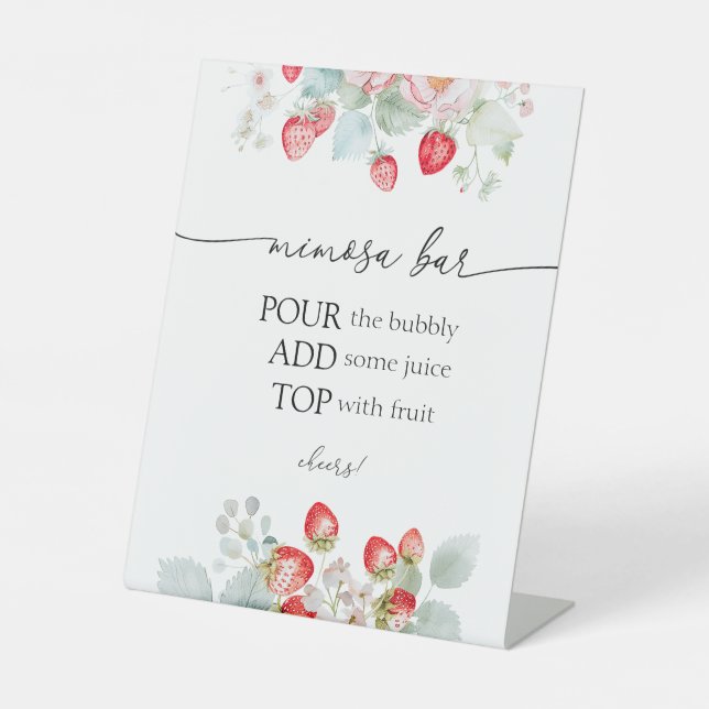 Expositor En L Rótulo Bar Strawberry Mimosa (Anverso)