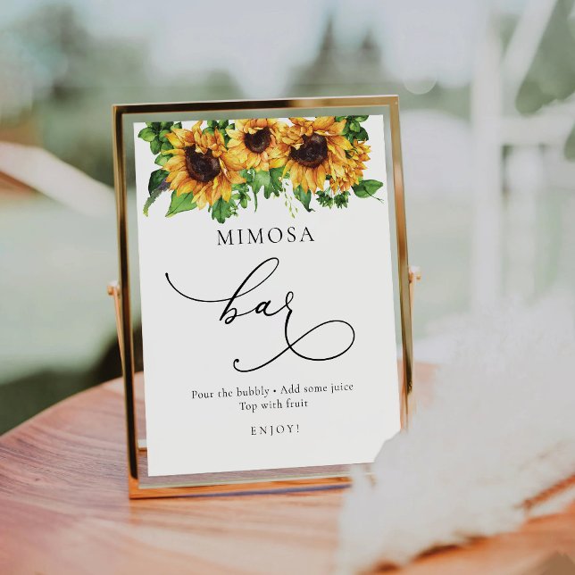 Expositor En L Rótulo Bar Sunflower Mimosa (Subido por el creador)
