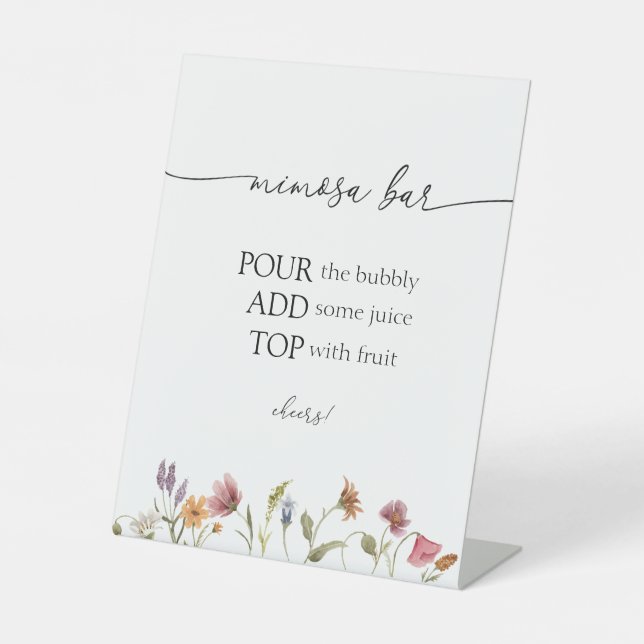 Expositor En L Rótulo Bar Wildflower Mimosa (Anverso)