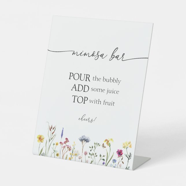 Expositor En L Rótulo Bar Wildflower Mimosa (Anverso)