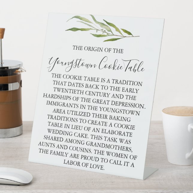 EXPOSITOR EN L RÓTULO BODA DE MESA DE COOKIE JOVEN (In Situ)