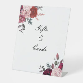 EXPOSITOR EN L RÓTULO BRIDAL DE LA DUCHA Y DE LAS TARJETAS