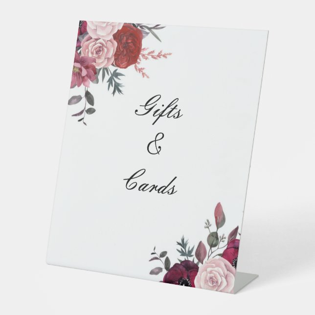 EXPOSITOR EN L RÓTULO BRIDAL DE LA DUCHA Y DE LAS TARJETAS (Anverso)