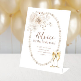 Expositor En L Rótulo Bridal Shower Advice