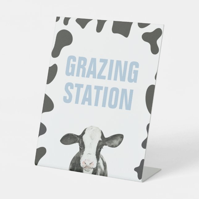 Expositor En L Rótulo de alimentos de Holy Cow 1Birthday Grazing  (Anverso)