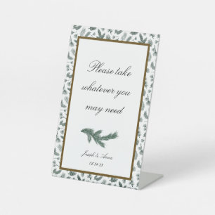 Expositor En L Rótulo de baño de personalizable en Pine