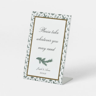 Expositor En L Rótulo de baño de personalizable en Pine