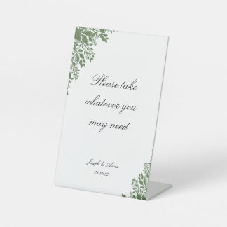 Expositor En L Rótulo de baño de personalizable en vegetación clá