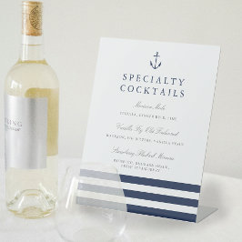 Expositor En L Rótulo de bar Boda de anclaje náutico