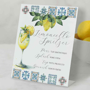 Expositor En L Rótulo de bar Boda Limoncello Spritzer