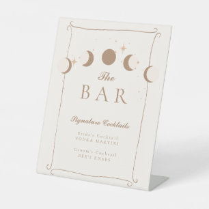 Expositor En L Rótulo de bar Celestial con la mano caprichosa del