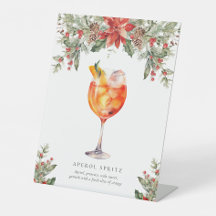 Rótulo de bebidas con firma para navidades