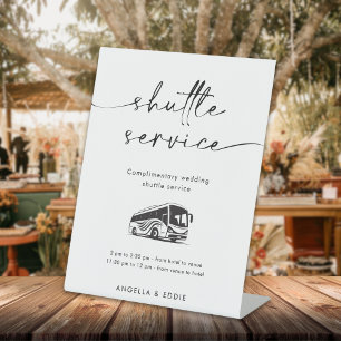 Expositor En L Rótulo de Boda de servicio de lanzadera de secuenc