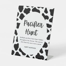 Expositor En L Rótulo de caza de caza del Pacificador Baby Shower