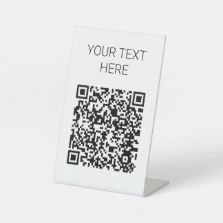 Expositor En L Rótulo de código QR de personalizable
