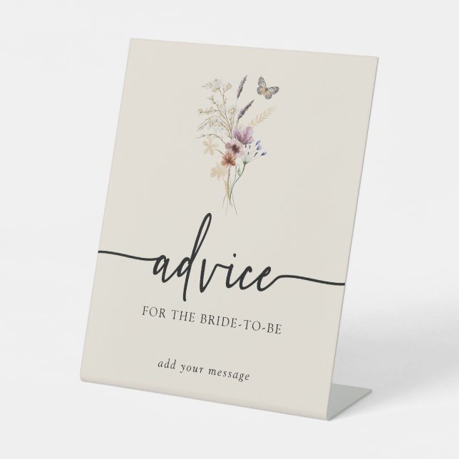 Expositor En L Rótulo de consejos florales (Anverso)