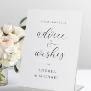 Expositor En L Rótulo de consejos para una boda elegante