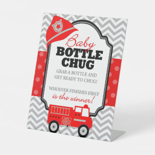 Expositor En L Rótulo de juego de ducha Chug Chug para bebé con c