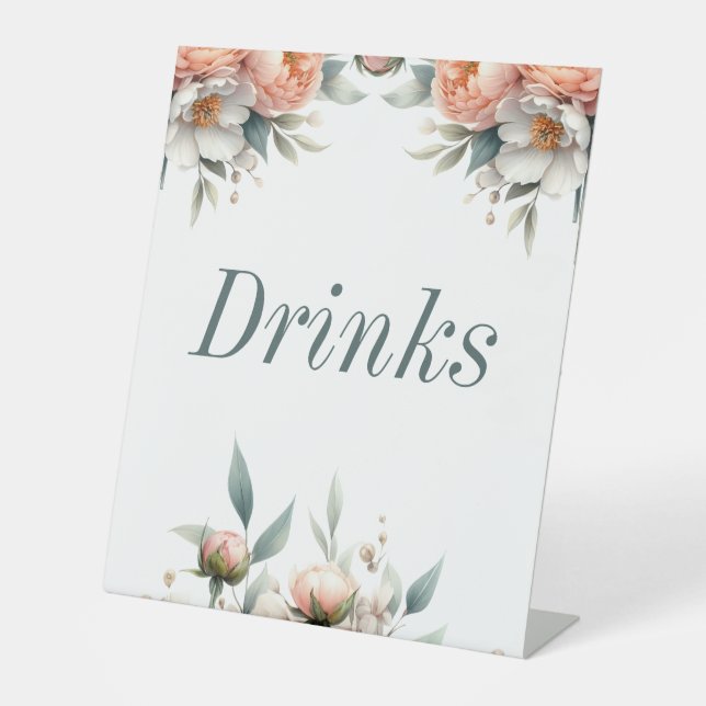 Expositor En L Rótulo de la barra de bebidas (Anverso)