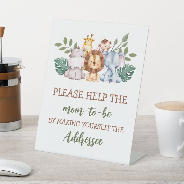 Expositor En L Rótulo de la estación de sobres Baby Shower Boy Ju (In Situ)