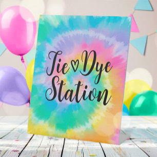 Expositor En L Rótulo de la fiesta de cumpleaños de la estación T
