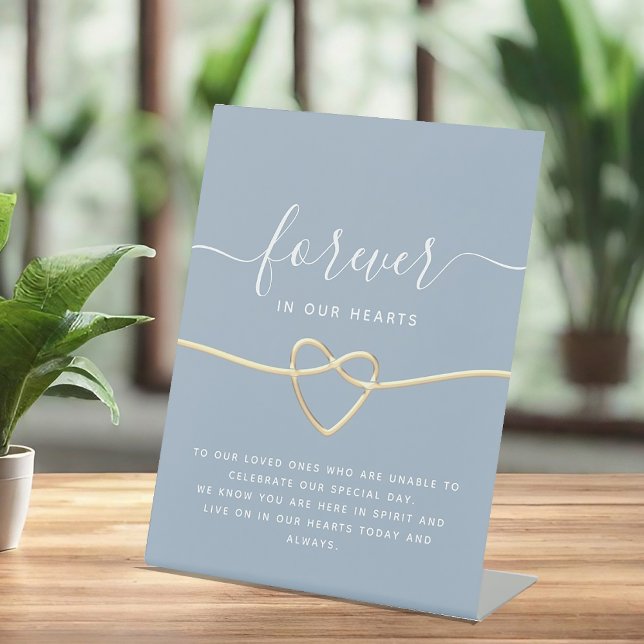 Expositor En L Rótulo de la mesa conmemorativa del Boda azul turb (Subido por el creador)