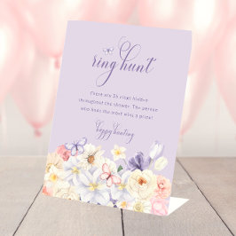 Expositor En L Rótulo de la novia Ring Hunt