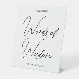 Expositor En L Rótulo de la tabla de graduación para graduados en