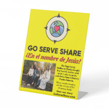 Rótulo de la tabla de soporte misionero clásico