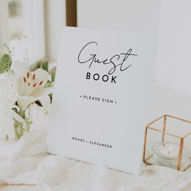 Expositor En L Rótulo de libros de Boda de guiones modernos y bla (Subido por el creador)