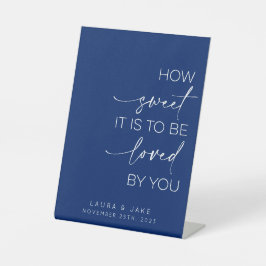 Expositor En L Rótulo De Mesa De Postres - Qué Dulce Se Debe Amar