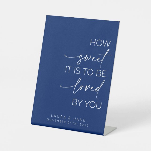 Expositor En L Rótulo De Mesa De Postres - Qué Dulce Se Debe Amar (Anverso)