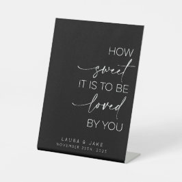 Expositor En L Rótulo De Mesa De Postres - Qué Dulce Se Debe Amar