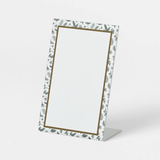 Expositor En L Rótulo de personalizable en Pino (Anverso)