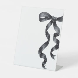 Expositor En L Rótulo de Personalizado Black Bow