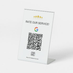 Expositor En L Rótulo de plantillas de revisiones de Google