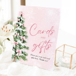 Expositor En L Rótulo de Regalos y Tarjetas de Árbol de Navidad c