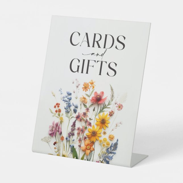 Expositor En L Rótulo de Regalos y Tarjetas Flores Silvestres de  (Anverso)