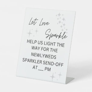 Expositor En L Rótulo de salida de Sparkler