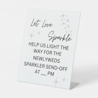 Expositor En L Rótulo de salida de Sparkler