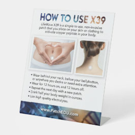 Expositor En L Rótulo de tabla - Cómo usar