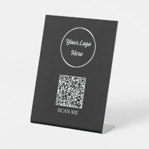 Expositor En L Rótulo de tabla de código QR