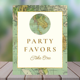 Expositor En L Rótulo de tabla de favoritos de la fiesta de Baby 