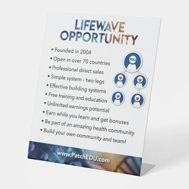 Expositor En L Rótulo de tabla - Oportunidad (Anverso)