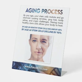 Expositor En L Rótulo de tabla - Proceso de envejecimiento