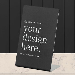 Expositor En L Rótulo de tableta Carga de diseño de 4" x 6"