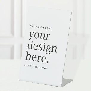 Expositor En L Rótulo de tableta Carga de diseño de 4" x 6"