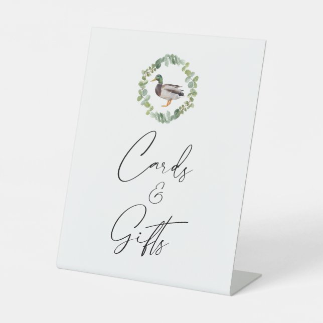 Expositor En L Rótulo de tarjetas de Baby Shower y regalos de pat (Anverso)