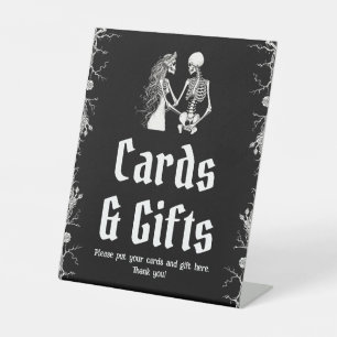 Expositor En L Rótulo de tarjetas de bodas y regalos para esquele